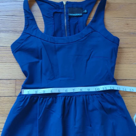 Cynthia Rowley royal blue sleeveless racer back dress size small - Picture 4 of 8